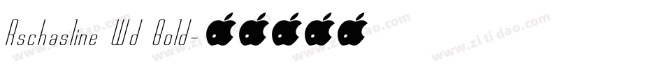 Rschasline Wd Bold字体转换